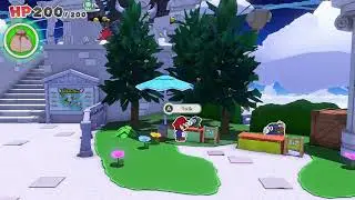 How to find Shangri-Spa's Snifit who runs the Accessories Stall in Paper Mario The Origami King