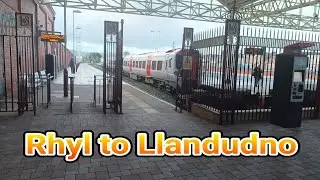 A train ride from Rhyl to Llandudno