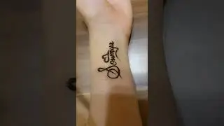 How to make your Name Tattoo with a mehndi cone - Stylish Tattoo - HENNA ART
