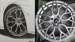Mastering Hyper-Realistic Car Drawing with Graphite Pencils