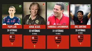 FLAMENGO: Técnicos com mais vitórias no Brasileirão por pontos corridos (2003-2025)