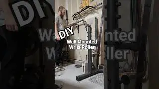 Homemade Wall Mounted Wrist Roller &bull; #diy #project #grip #wrists #rehab #prehab #warmup