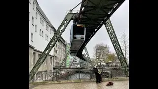 Wuppertal Schwebebahn Hanging train ride.