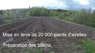 Tripler la superficie: Préparation des billons. 1/3