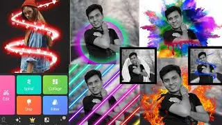 NeonArt Effect Background | Photo Editing Alight Motion | How To Use NeonArt app