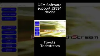 The OEM-Specific Software Supports J2534 Passthru Devices