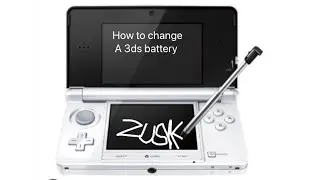 How to change a 3ds battery 