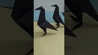 how to make easy origami crow