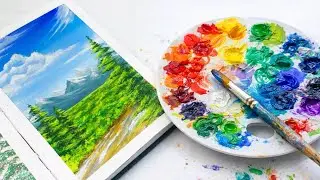 &ldquo;Bringing Nature to Life 🎨 | Realistic Landscape Painting with Colors&rdquo;