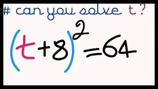 Can you solve for this t=? |Entrance Exam|Maths Olympiad.