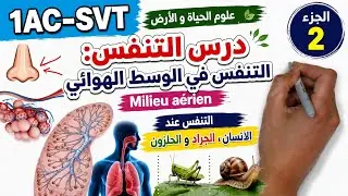 درس التنفس : المستوى الاولى اعدادي الجزء 2 | La respiration 1AC SVT