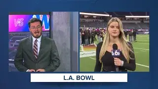Neighborhood Reporter Allie Triepke at SoFi Stadium after LA Bowl