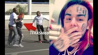 6ix9ine Reacts to Getting JUMPED at LAX!!