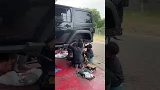 Proses Lift Up jeep JK, Kombinasi Ciamik!! #planetjeep #jeep #ohlins #hutchinson #teraflex #4x4