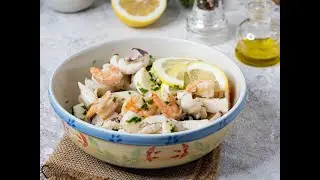 Insalata di seppie e gamberi