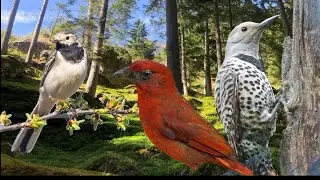 🌳 4K - Relaxing Nature Sounds For Stress Relief, Forest Sounds, Bird Song, ASMR