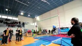 World record high jump by stilts 2,80 m (FrontFlip) ( M. Piolunkovskii, Nancy France, 05/2016) Slow