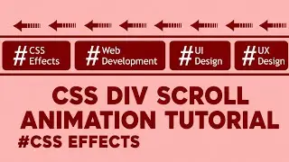 CSS Div Scroll Animation Tutorial. #css#html #webdevelopment #frontend #animation #csseffects