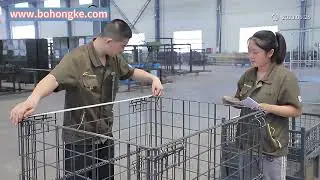 QINGDAO BHK logistics equipment，wire mesh container，rack，rolling cage ，and so on。。。