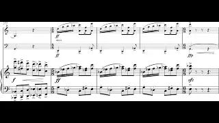 Matthew Saunders - Piano Trio for Violin, 'Cello and Piano (2008) [Score-Video]
