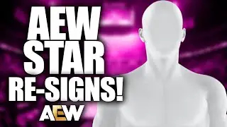 AEW Star Re-Signs.. WWE Announcement.. More Wrestling News!