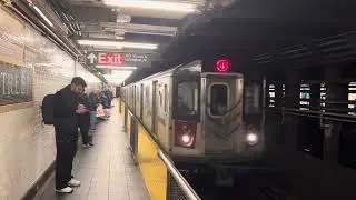 Two R142 (4) trains & two R62A (6) trains at 103rd Street, in Manhattan. #r62a #r142 #4train #6train