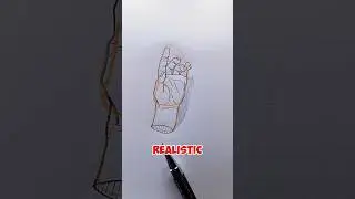 From Stiff to Stunning &ndash; Realistic Left Hand Gesture Drawing #art #shorts #foryou #tutorial #drawing