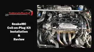 Установка и обзор комплекта катушек зажигания YMRacing SnakeMC B/D/F/H на Prelude OBD2 '00