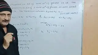 The elevation in B.P of molal solution of glucose is 2k.The depression in F.P of 2 molal..