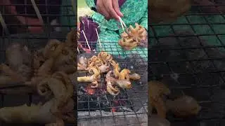 Yummy spider squid #food #cooking #seafood #trip #roasting