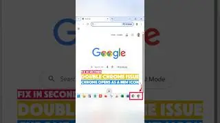 Chrome opens as New Icon on Taskbar | Fix it in seconds ⌛