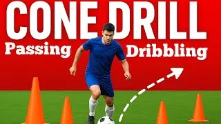 Advance Passing Drills Football | Cone Drills for Soccer Dribbling | Agility Cone Drills for Soccer 