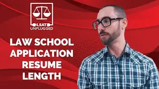 Law school application resume length