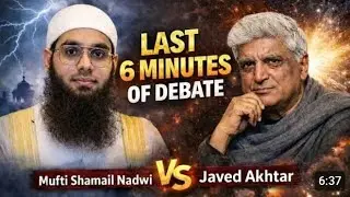 Last 6 minutes of Good Debate | Shocking  |Mufti shamail Nadwi vs javed Akhtar 