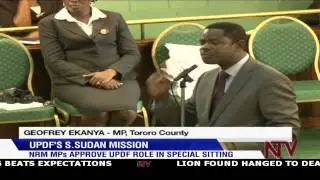 S. Sudan Crisis: NRM MPs approve UPDF role after special sitting
