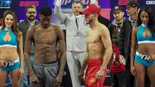 Golpe y empujones en el pesaje del Cholo Saucedo y Maurice Hooker.