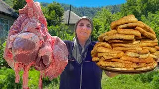 The Best Recipe For Cooking Rustic Pies From Beef Entrails! Life In The Village