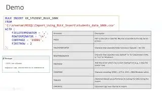 Import Using BULK Insert Statement (T-SQL) Command  - For MSSQL
