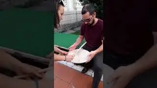 Goatskin drum head on a metal hoop sound