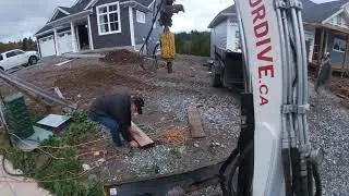 Driving Goliath tech screw piles