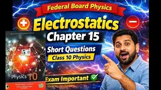 Class 10 Physics--Chapter 15-- Electrostatics ||Short Questions | FBISE | Complete Solution