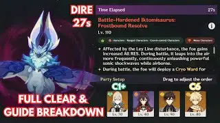 6.2 Stygian Onslaught Dire Iktomisaurus | Zhongli + Geo MC Full Clear & Guide | Mobile Friendly