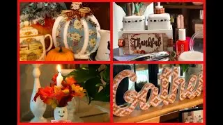 ~6 DOLLAR TREE FALL 2020 DIY&rsquo;s - FARMHOUSE CHIC AUTUMN ROOM DECOR~