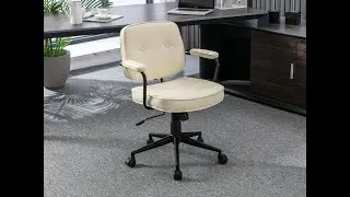 Wahson Chaise de Bureau Pivotante en Similicuir, Moderne Fauteuil Bureau R&eacute;glable
