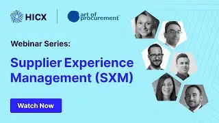 [Webinar Series] Supplier Experience Management (SXM)