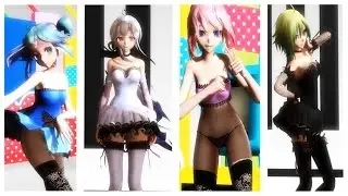 【MMD】Higai Mousou Keitai Joshi/ 被害妄想携帯女子（笑） - Miku, Luka, Haku, Gumi HD 1080p
