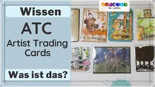 Was sind ATCs ? ❂ Artist Trading Cards selbstgemacht ❂ Tauschkarten f&uuml;r Kreative ❂ Kreativ im Leben