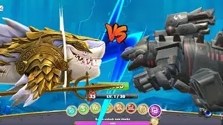 SHARCHANGEL HUNGRY SHARK VS MECHA SHARKJIRA SHARK - ARCTIC APOCALYPSE | HUNGRY SHARK WORLD GAMEPLAY