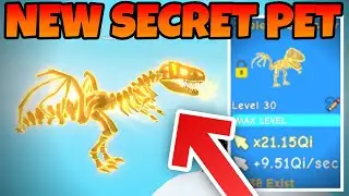 NEW SKELETAL GIGASAUR SECRET PET IN ROBLOX CLICKER SIMULATOR (Update 12)
