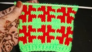 Knitting Graph Pattern #271 | Two colour sweater design